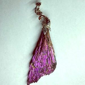 Kyanite Peacock Pendant